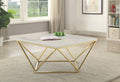 Square Faux Marble Occasional Table Collection