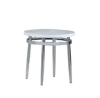 Round Faux Marble Occasional Table Collection
