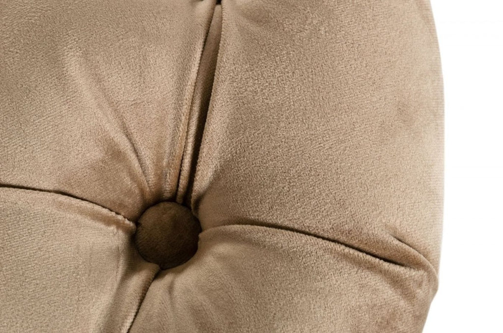 Murad Tufted Velvet Sofa with Gold Base