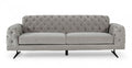 Sarina Modern Grey Velvet Tufted Sofa