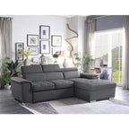 Freya Pull Out Sleeper Sectional in 3 Color Options