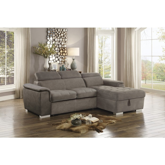 Freya Pull Out Sleeper Sectional in 3 Color Options