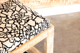 White Distressed Accent Bench
