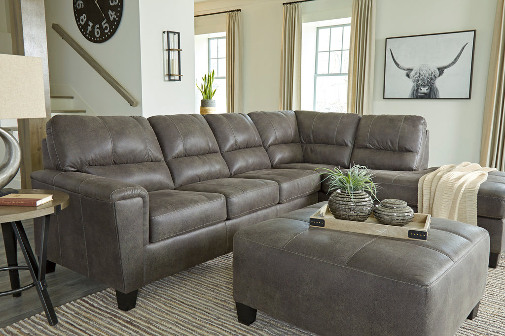 Navis 2 Piece Sectional with Optional Sleeper in 2 Color Options