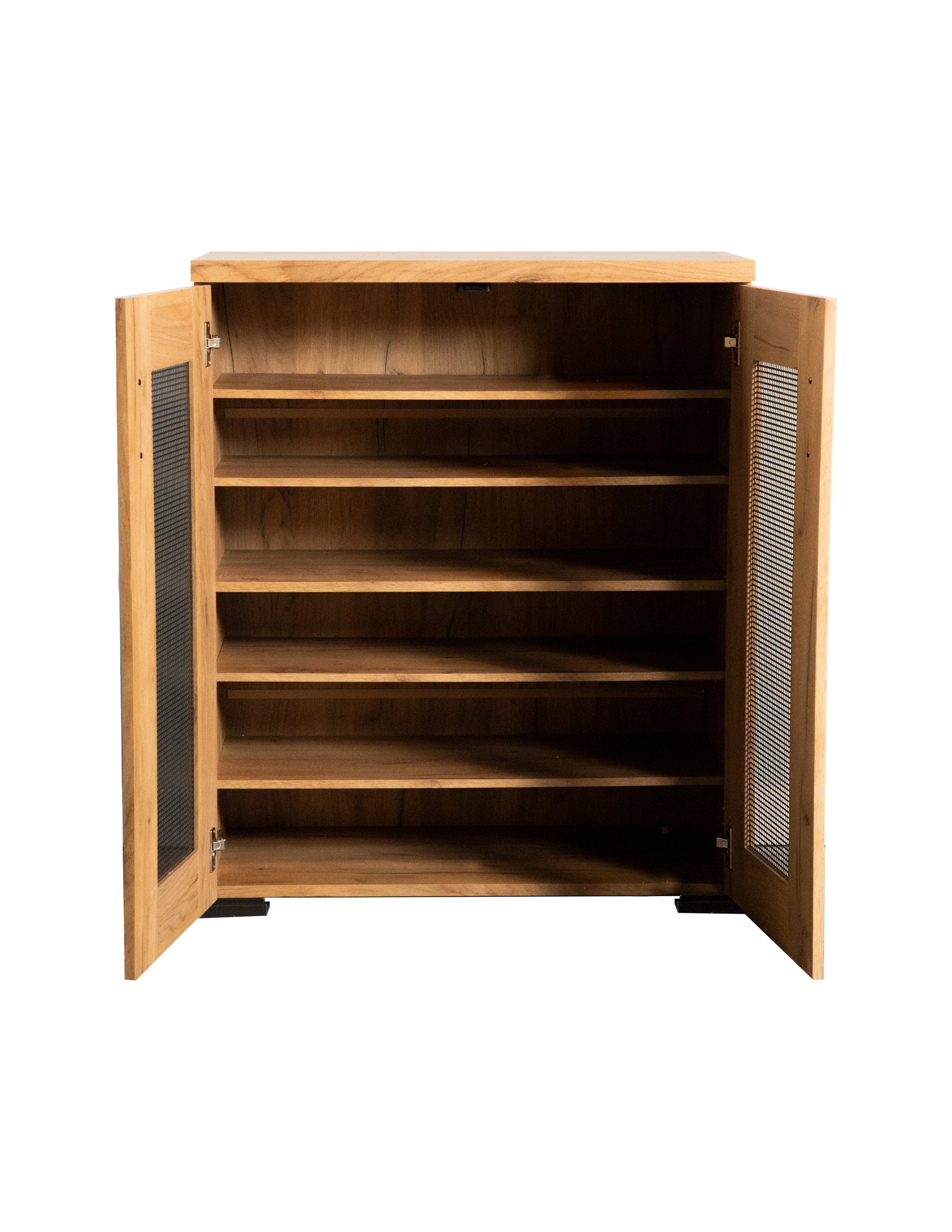 Accent Cabinet with Metal Mesh Screen Doors