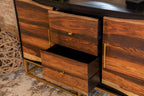 Hand Painted Accent Cabinet in 2 Sizes