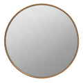 Round 40” Wall Mirror in Brass