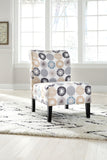 Trenton Fabric Armless Accent Chair in 3 Pattern Options