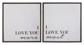 Love 2 Piece Canvas Wall Art Set