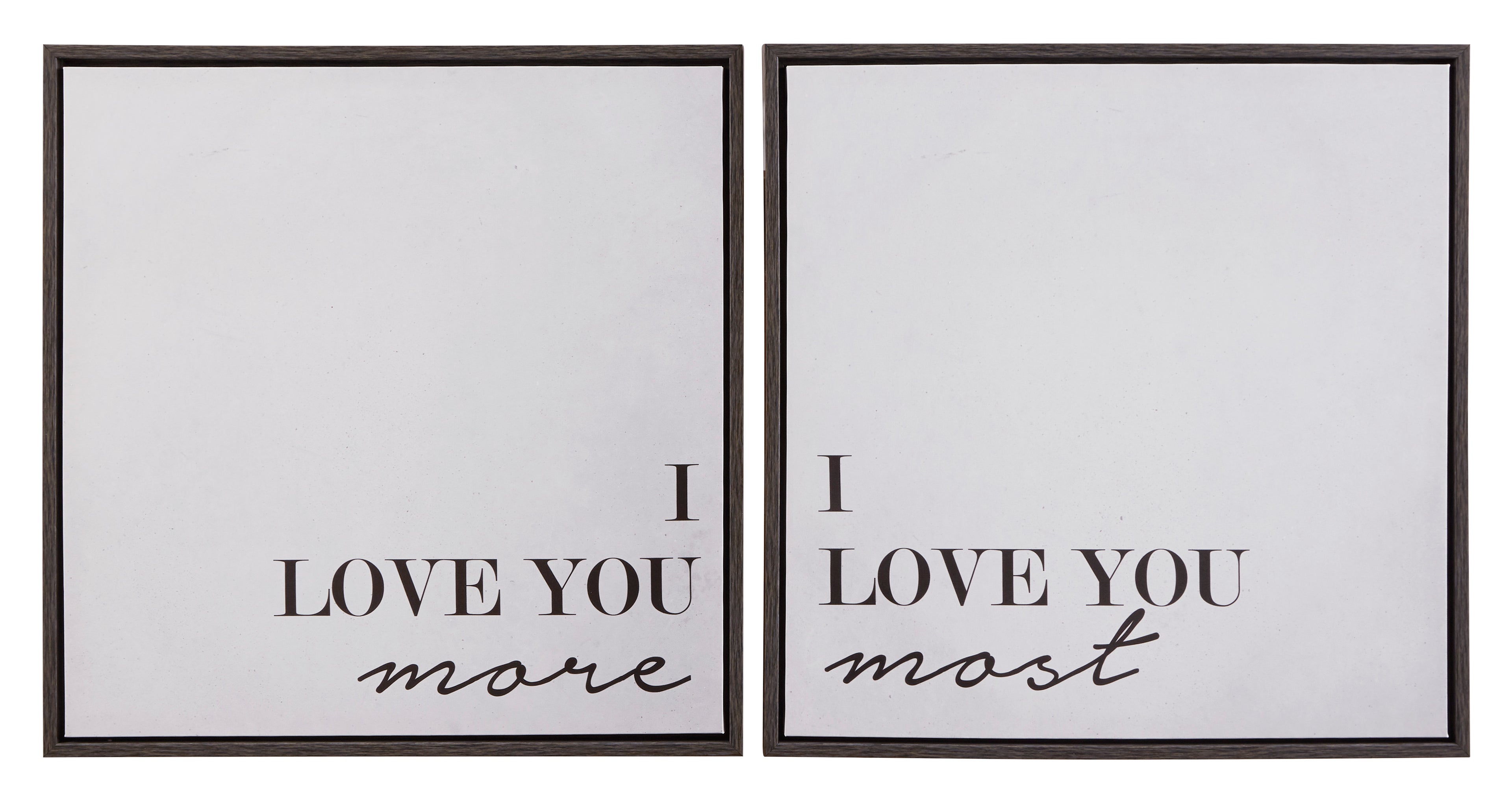 Love 2 Piece Canvas Wall Art Set