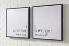 Love 2 Piece Canvas Wall Art Set