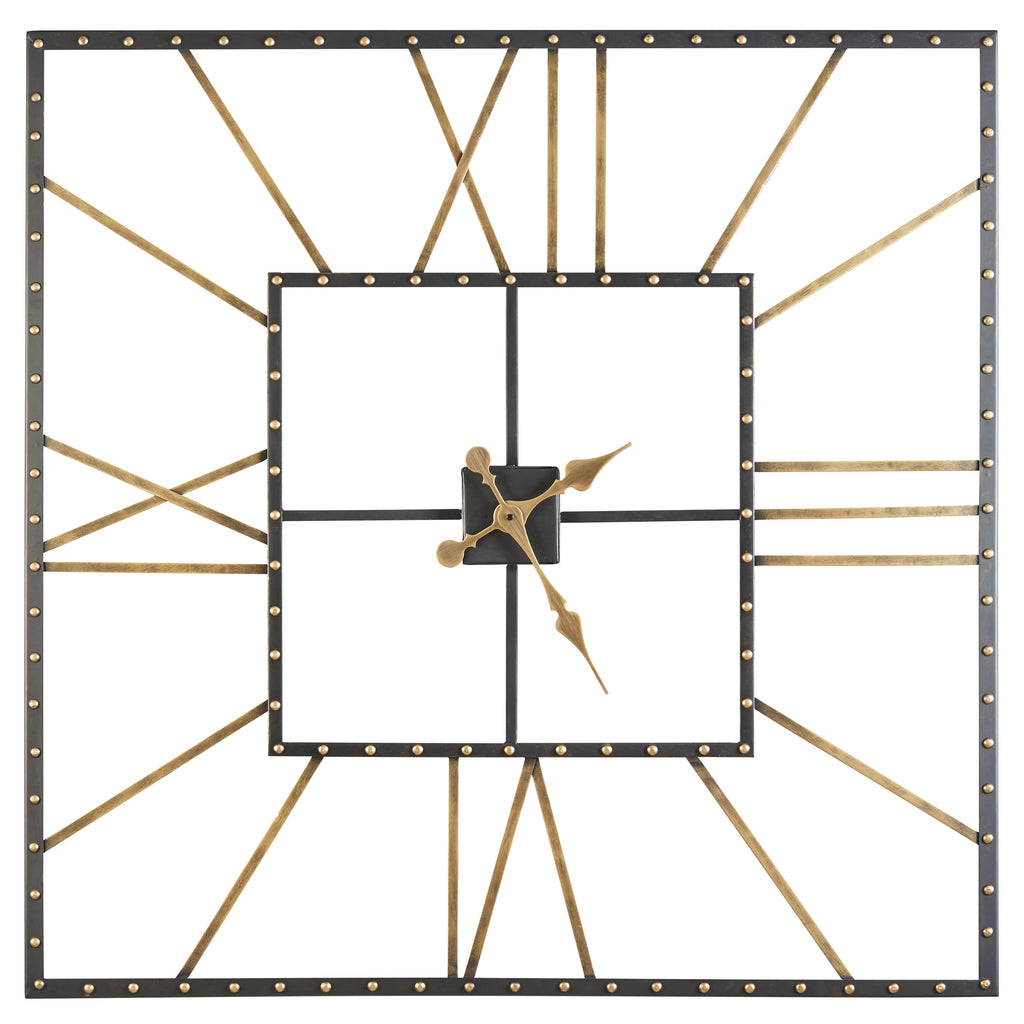 Square Openwork Wall Clock