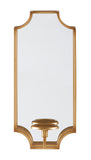 Mirrored Wall Sconce with Candle Holder