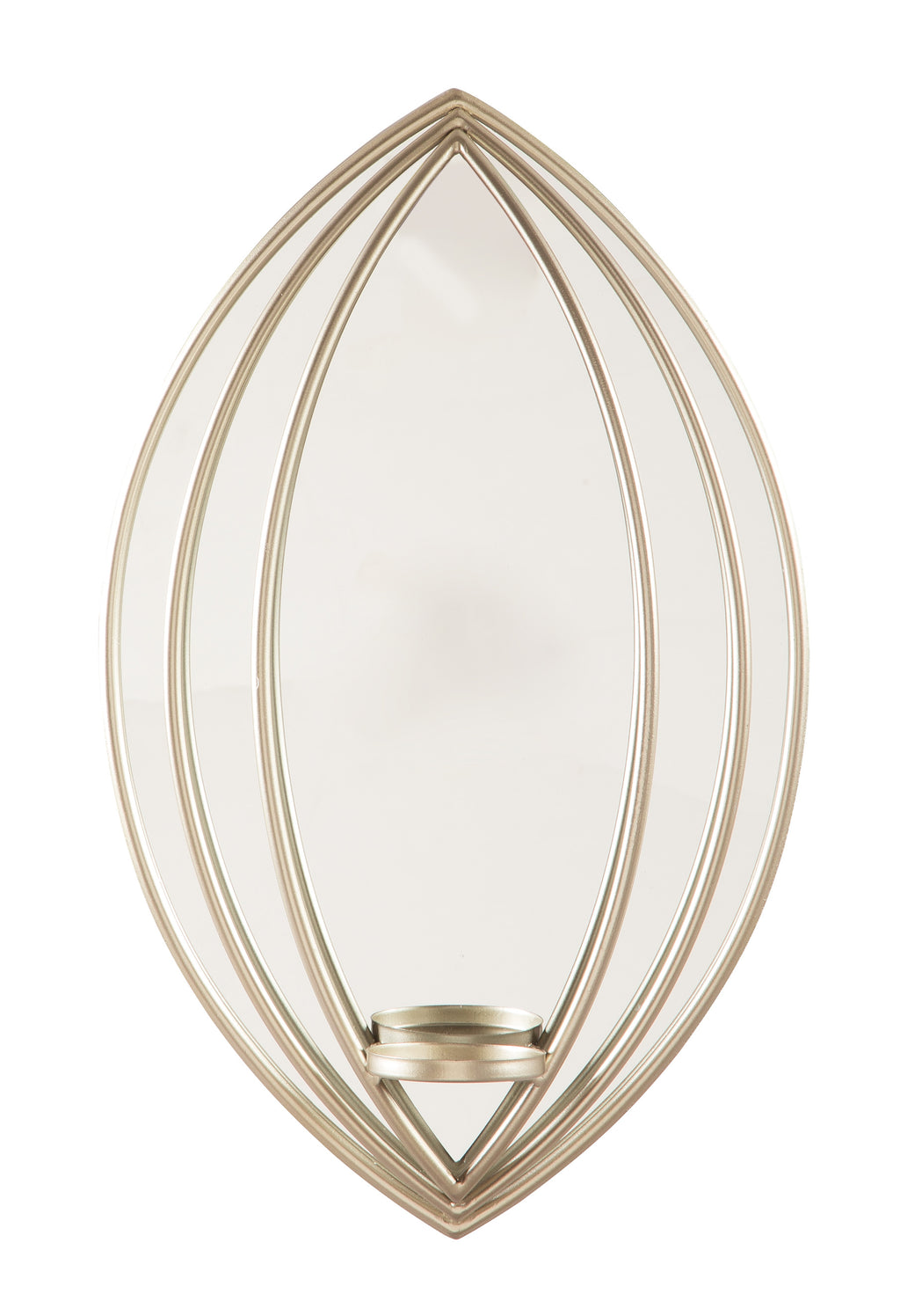 Petal Design Wall Sconce with Candle Holder
