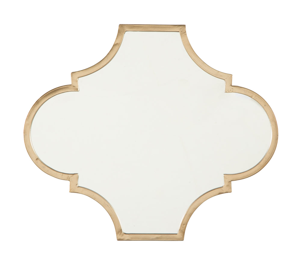 Modern Quatrefoil Accent Wall Mirror