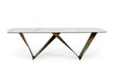 Mel Modern White Ceramic Dining Table