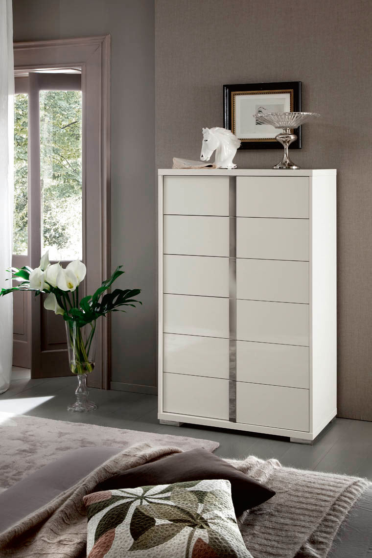 Imperia White Bedroom Collection with Optional Underbed Storage by ALF Italia
