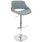 Fabian Adjustable Barstool in Grey or Blue
