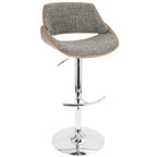 Fabian Adjustable Barstool in Grey or Blue