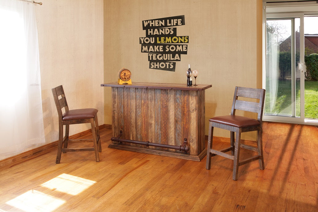 Antique Solid Wood Multicolor Bar | Decorium Furniture