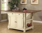 Cottage Style Kitchen Island in 2 Finishes