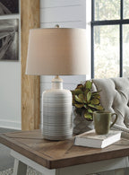 Dual Tone Glazed Ceramic Table Lamp