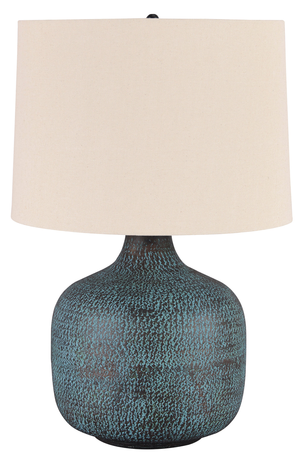 Patinaed Bronze Hammered Aluminum Table Lamp