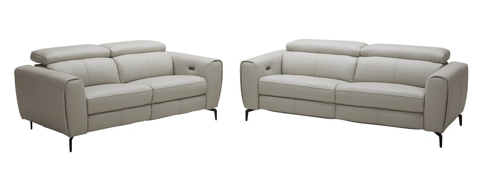 Lorene Leather Reclining Living Room Collection in 3 Color Options