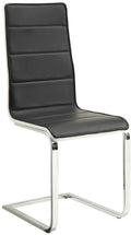 Broderick Modern Black & White Dining Chair (Set of 4)