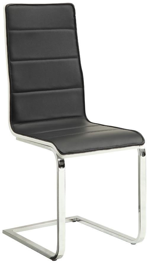 Broderick Modern Black & White Dining Chair (Set of 4)
