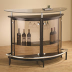 Modern Corner Bar Unit in White or Black