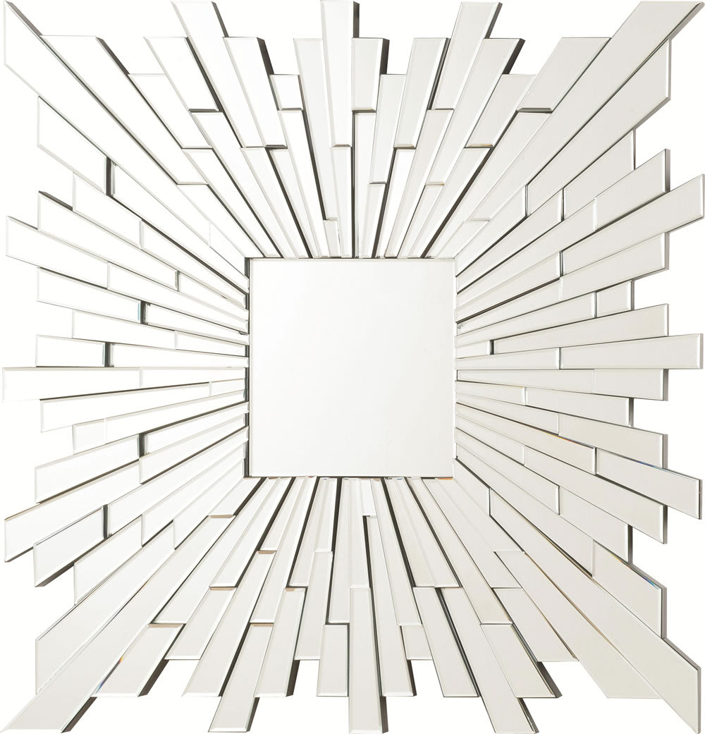 Modern Square Burst Mirror