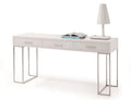 Carly White Modern Office Desk