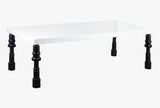 Spencer White Lacquer Top Dining Table