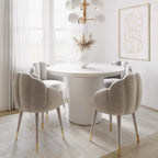 Gardner Velvet Accent Chair in Moss or Grey