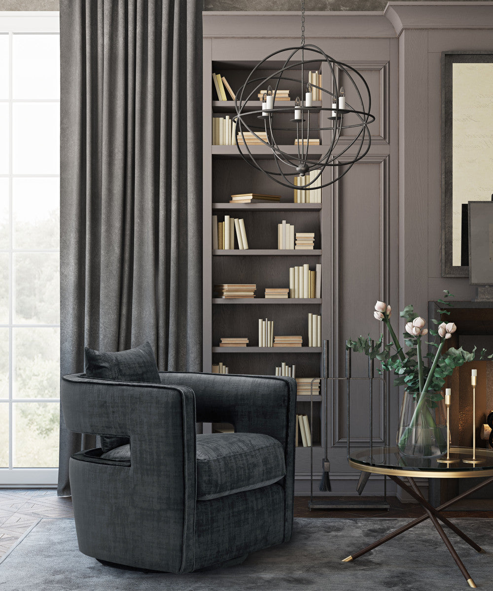 Kenneth Swivel Accent Chair in 3 Color Options