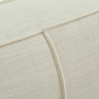 Olaf Oversized Sofa in Black Velvet or Cream Linen