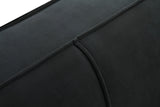Olaf Oversized Sofa in Black Velvet or Cream Linen
