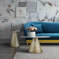 Tayden White Marble Occasional Tables Collection