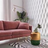Hammered Design Accent Table in 3 Color Options