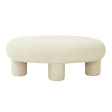 Plush Boucle Ottoman