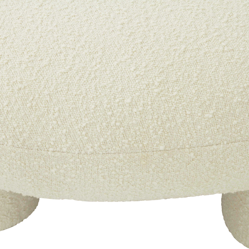 Plush Boucle Ottoman