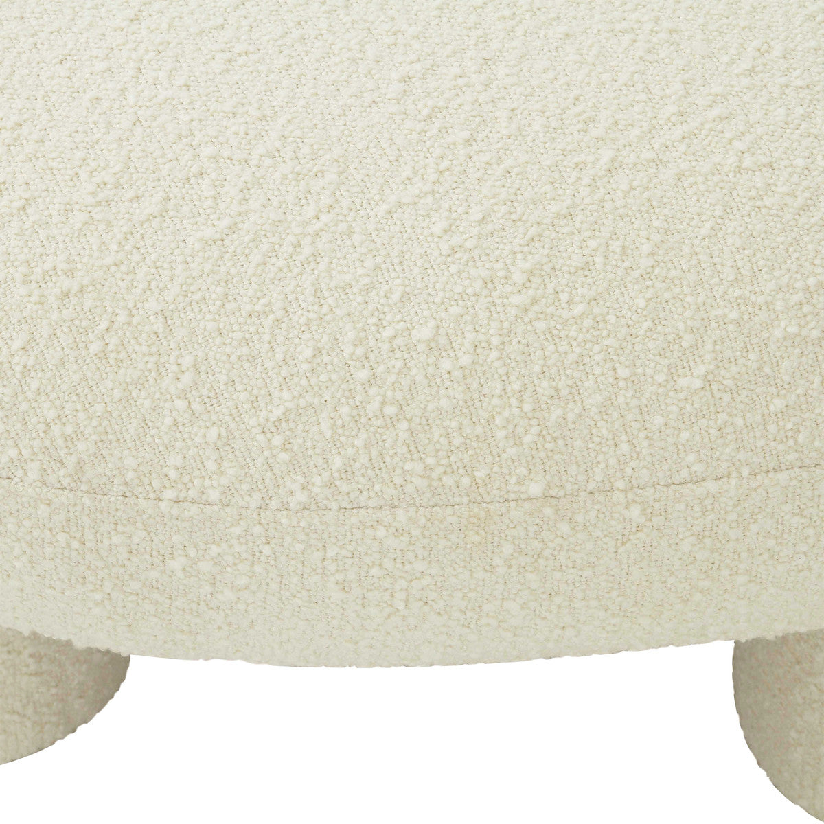 Plush Boucle Ottoman