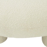 Plush Boucle Ottoman