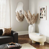 Plush Boucle Ottoman