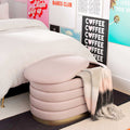 Velvet Storage Bench with Gold Base in 3 Color Options