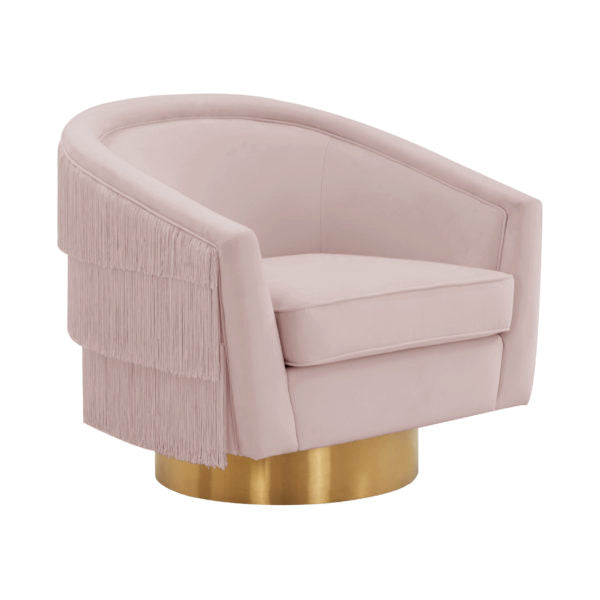 Fabiola Velvet Swivel Accent Chair in 4 Color Options