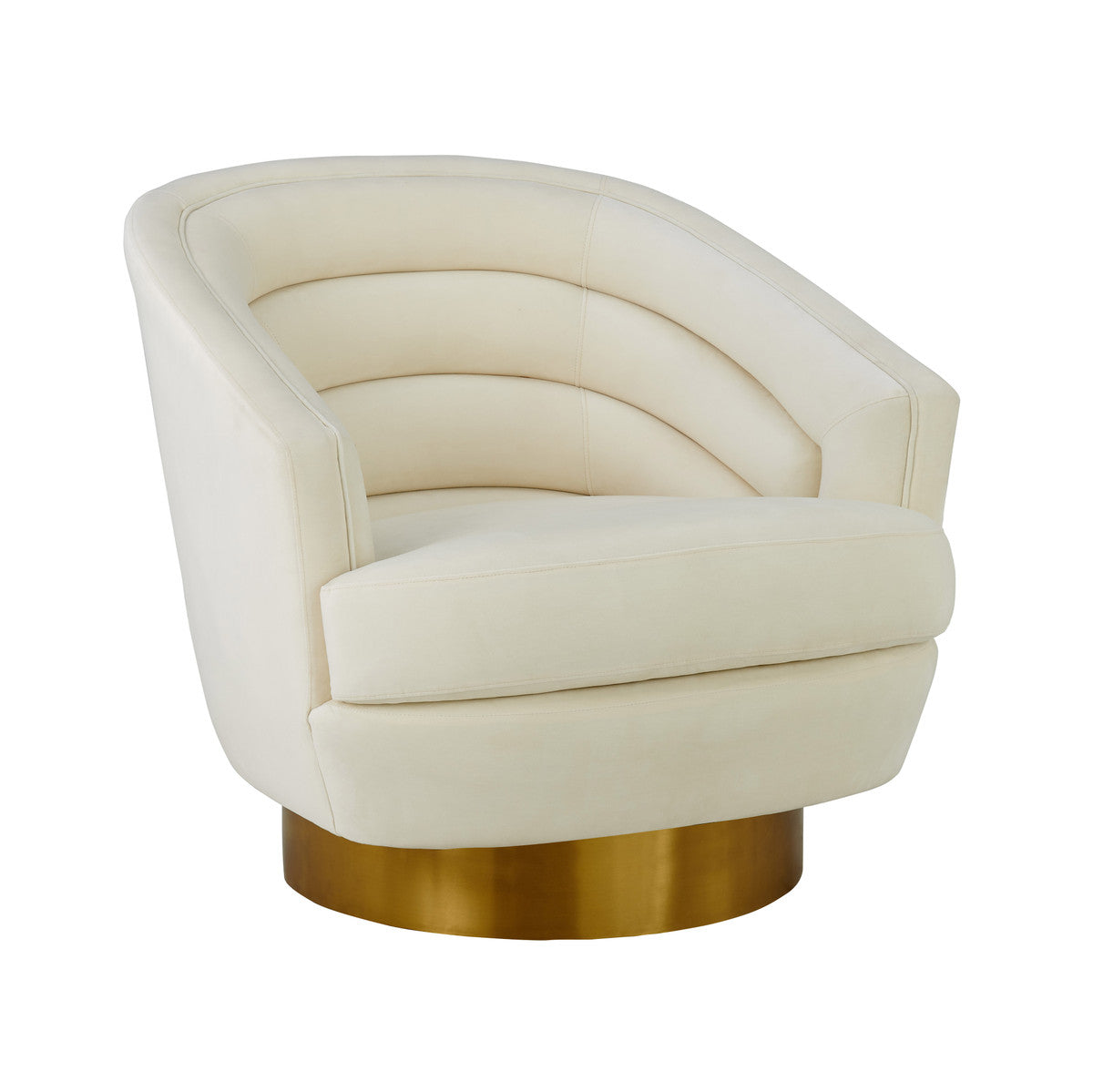 Channel Tufted Swivel Accent Chair in 3 Color Options