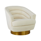 Channel Tufted Swivel Accent Chair in 3 Color Options