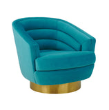 Channel Tufted Swivel Accent Chair in 3 Color Options